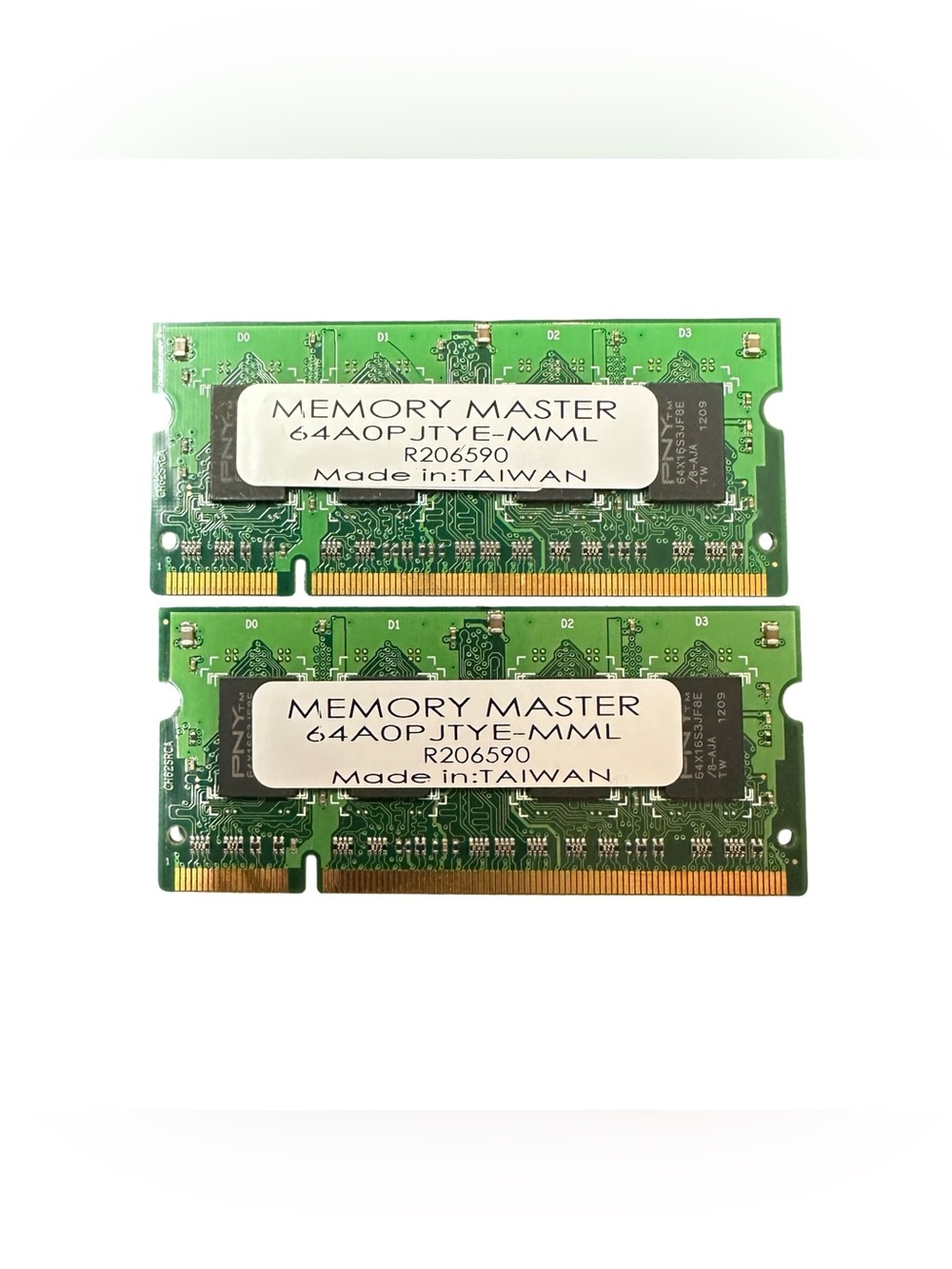 2GB DDR3 Laptop RAM — 2x 1GB PNY / Memory Master